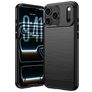 Mobigear Brushed Slim iPhone 18 Pro Max TPU flexível Capa traseira - Preto
