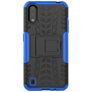 Mobigear Tire Samsung Galaxy A01 Hardcase Back cover Antiurto con supporto - Nero / Blu