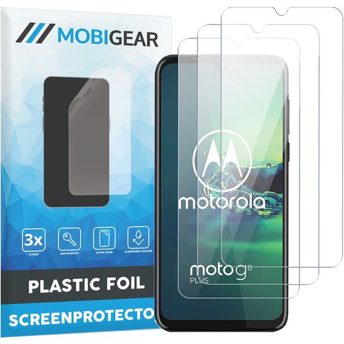 Mobigear Motorola Moto G8 Plus Protezione schermo in pellicola - Compatibile con le cover (confezione da 3)