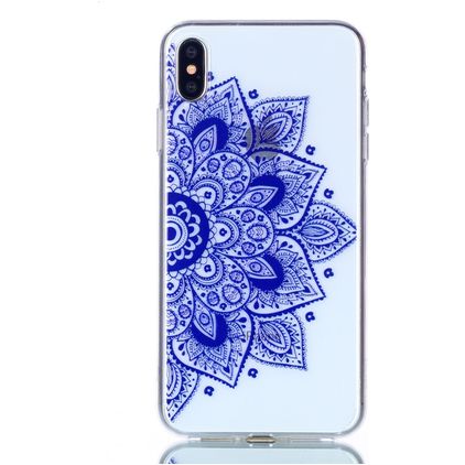Mobigear Design iPhone XS Max TPU flexível Capa traseira - Mandala