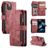 CaseMe C30 iPhone 13 Mini Capa livro Carteira - Vermelho