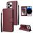 Mobigear Wallet iPhone 14 Pro Max Pungetui med Seddelrum - Rød