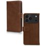 Mobilize Wallet iPhone 17 Pro Vera pelle Cover a libro portafoglio - Marrone