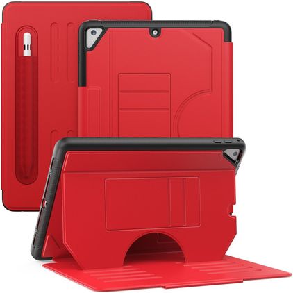 Mobigear Magnetic Folio iPad Air 2 (2014) Pungetui + Stylus-holder - Rød