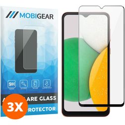 Mobigear Premium Samsung Galaxy A14 Härdat glas Skärmskydd - Skalvänligt - Svart (3-pack)