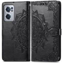 Mobigear Mandala OnePlus Nord CE 2 Funda tipo libro Cartera - Negro