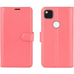 Mobigear Classic Google Pixel 4a Cover a libro portafoglio - Rosso