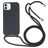 Mobigear Lanyard iPhone 16 Silicone Capa com cordão - Preto
