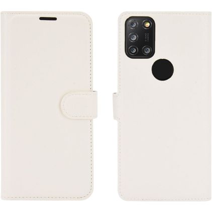 Mobigear Classic Alcatel 3X (2020) Pungetui med Seddelrum - Hvid