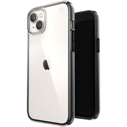 Speck Presidio Perfect Clear Geo iPhone 14 Plus Fodral Hårdplast Skal Stötsäkert - Transparent / Svart