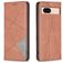 Mobigear Rhombus Slim Google Pixel 8a Funda tipo libro - Marrón