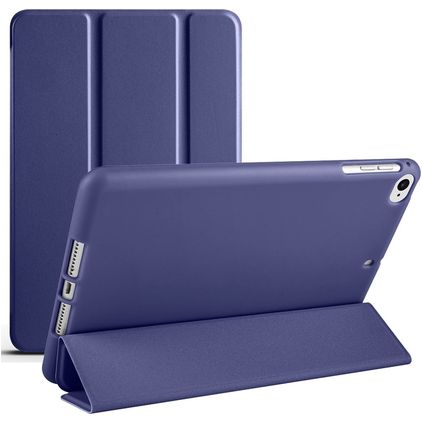 Mobigear Tri-Fold Gel iPad 6 (2018) TPU / Leatherette Wallet case - Dark Blue