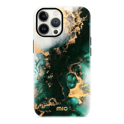 MIO iPhone 13 Pro MagSafe Kova Suojakuori - Green Marble