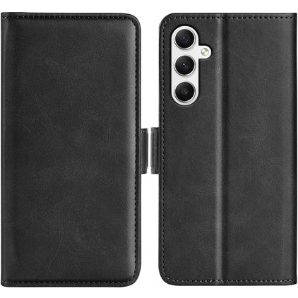 Mobigear Slim Magnet Samsung Galaxy A35 Lompakkokotelo + Setelitasku - Musta