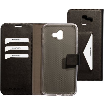 Mobiparts Classic Wallet Samsung Galaxy J6 Plus Capa livro Carteira - Preto