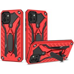 Mobigear Armor Stand Samsung Galaxy A03 Tvrdý plast Zadní kryt odolný proti nárazům se stojánkem - Červená