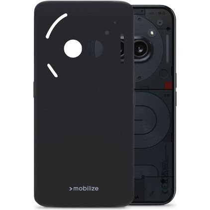 Mobilize Rubber Gelly Nothing Phone (2a) Fleksibel TPU Bagsidecover - Matt Black