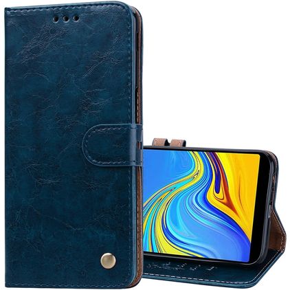 Mobigear Wallet Samsung Galaxy J6 Plus Funda tipo libro Cartera - Azul