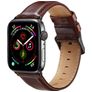 Mobigear Bologna Læder Apple Watch Urrem Spændelås - 42/41/40/38 mm - Brun