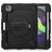 Mobigear SureGrip Xtreme iPad Air 5 (2022) Etui Tworzywo sztuczne / Silikon Etui plecki + Uchwyt na rysik + Pasek na ramię + Podstawka - Czarny