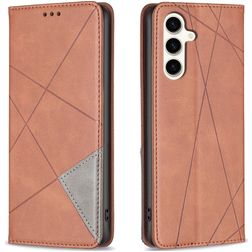 Mobigear Rhombus Slim Samsung Galaxy S23 FE Lompakkokotelo - Ruskea