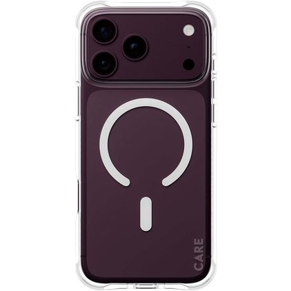 CARE by PanzerGlass Fashionable iPhone 18 Pro Max MagSafe Flexible TPU Back cover - Clear / White