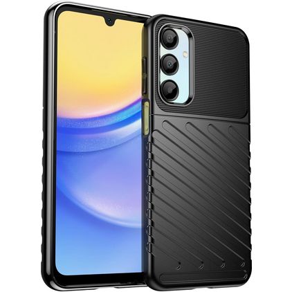 Mobigear Groove Samsung Galaxy A26 TPU flexível Capa traseira - Preto
