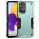 Mobigear Non-slip Armor Samsung Galaxy A73 Hårdt Bagsidecover Stødsikkert - Sort / Turkis