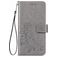 Mobigear Clover Motorola One Fusion Plus Wallet case - Grey