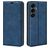 Mobigear Retro Slim Samsung Galaxy S25 FE Plånboksfodral med sedelfack - Mörkblå