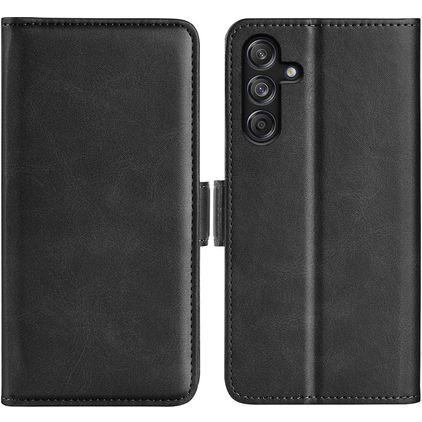 Mobigear Slim Magnet Samsung Galaxy M55 Pungetui med Seddelrum - Sort