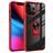 Mobigear Crystal Ring iPhone 14 Pro Max Hardcase Etui plecki z pierścieniem - Przezroczysty / Czerwony
