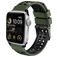 Mobigear Aero Armor Silikone Apple Watch Urrem Spændelås - 49/46/45/44 mm - Armygrøn