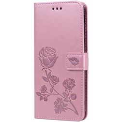 Mobigear Roses Samsung Galaxy J6 Plus Capa livro Carteira - Rosa dourado