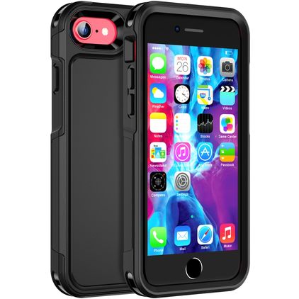 Mobigear Traveller iPhone 8 Funda Plástico rígido Carcasa - Negro