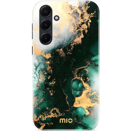 MIO Samsung Galaxy A55 MagSafe Fodral Hårdplast Skal - Green Marble