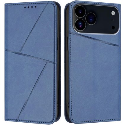 Mobigear Frosted Flip iPhone 18 Pro Max Funda tipo libro Cartera - Azul