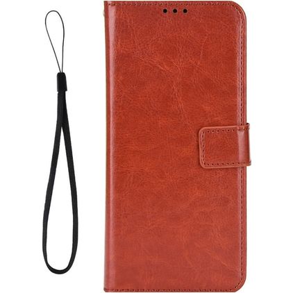 Mobigear Wallet POCO F4 GT Lompakkokotelo + Setelitasku - Ruskea