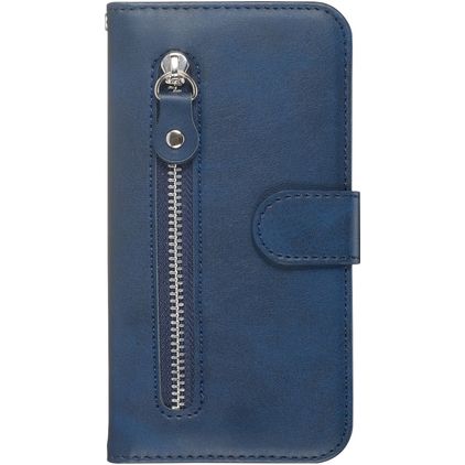 Mobigear Zipper Samsung Galaxy S20 Pungetui med Seddelrum - Blå
