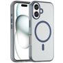 Mobigear Shockproof iPhone 16 MagSafe TPU flexible Carcasa - Azul oscuro