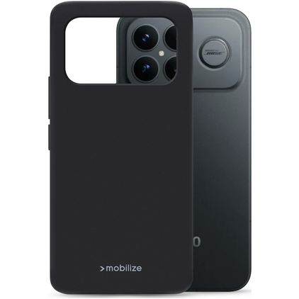 Mobilize Rubber Gelly POCO F9 Ultra TPU flessibile Back cover - Nero