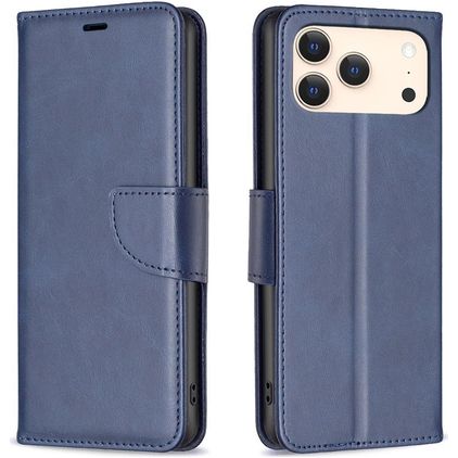 Mobigear Excellent iPhone 18 Pro Max Plånboksfodral med sedelfack - Blå