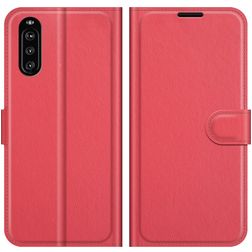 Mobigear Classic Sony Xperia 10 III Etui z klapką typu portfel - Czerwony