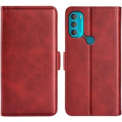 Mobigear Slim Magnet Motorola Moto G71 5G Wallet case - Red