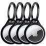 ITSKINS AirCover Apple AirTag Case Flexible TPU Keyring - Black