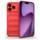 Mobigear Bumpy iPhone 18 Pro Max Fleksibel TPU Bagsidecover - Rød