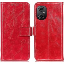 Mobigear Basic POCO M5 Pungetui med Seddelrum - Rød