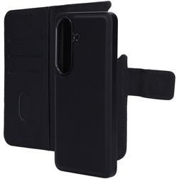 Mobiparts Samsung Galaxy S26 Case Genuine Leather Detachable 2-in-1 Wallet Case Wallet - Black