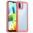 Mobigear Crystal Xiaomi Redmi A1 4G Kova Suojakuori Iskunkestävä - Läpinäkyvä / Punainen