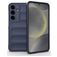 Mobigear Bumpy Samsung Galaxy S25 Fleksibel TPU Bagsidecover - Mørkeblå